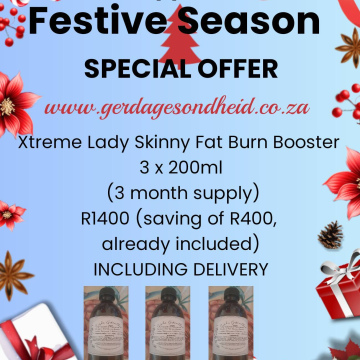 Festive Season Special 2 Xtreme Lady Skinny / Skinny Guy Fat Burn Booster 3 x 200ml