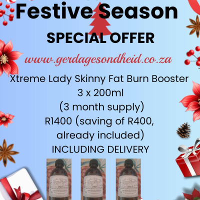 Festive Season Special 2 Xtreme Lady Skinny / Skinny Guy Fat Burn Booster 3 x 200ml