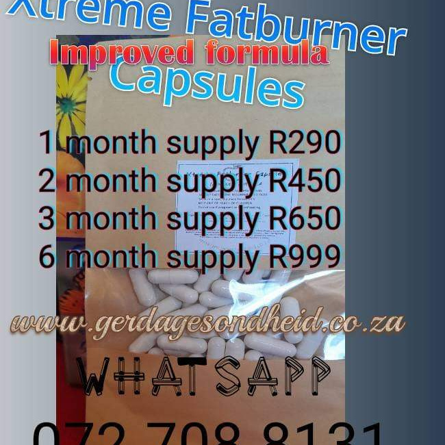 IMPROVED FORMULA Xtreme Fatburner Capsules - 2 capsules a day 6 month supply R999