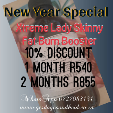 NEW YEAR SPECIAL Xtreme Lady Skinny Fat Burn Booster  (4 weke voorraad)